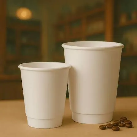 Vaso Doble Pared Blanco (20x25 un)
