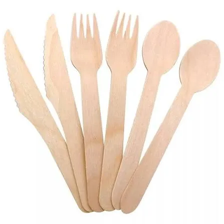 Cubiertos de Madera 16cm (Desde 3 un)