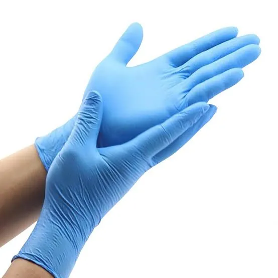 GUANTE DE NITRILO AZUL (100 UN)