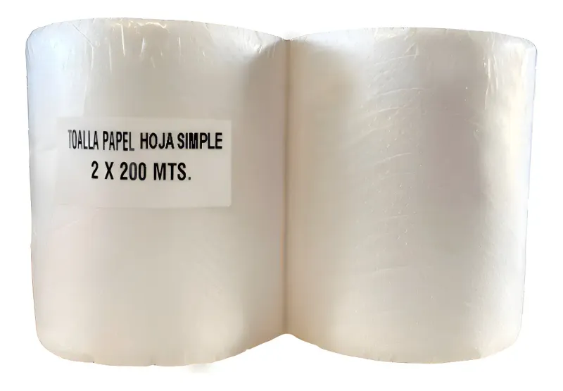 TOALLA PAPEL HOJA SIMPLE 1x2 - 200mts