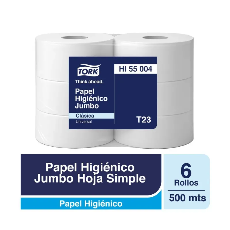 Papel Higiénico Jumbo Tork Universal (6x500m)