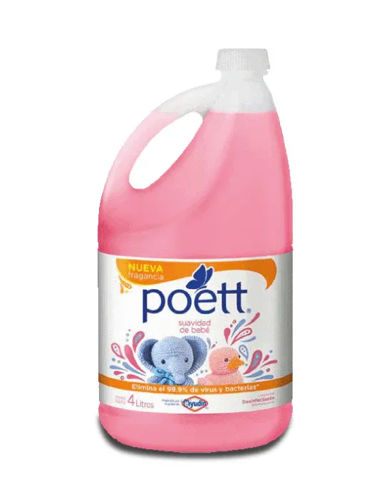 Limpiapisos Poett  4 Lt - (Pack 3 un)